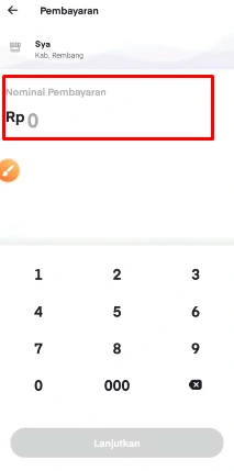 Masukkan Nominal Pembayaran