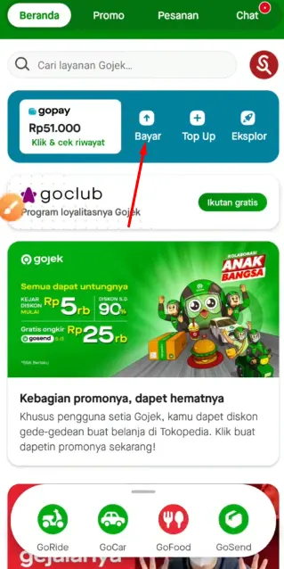 2. Klik Bayar