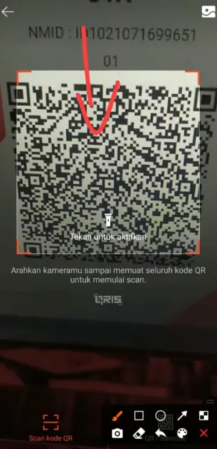 4. Arahkan Kamera ke Barcode