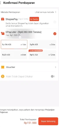 5. Pilih Metode Pembayaran