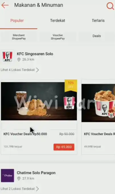 Cari Voucher KFC