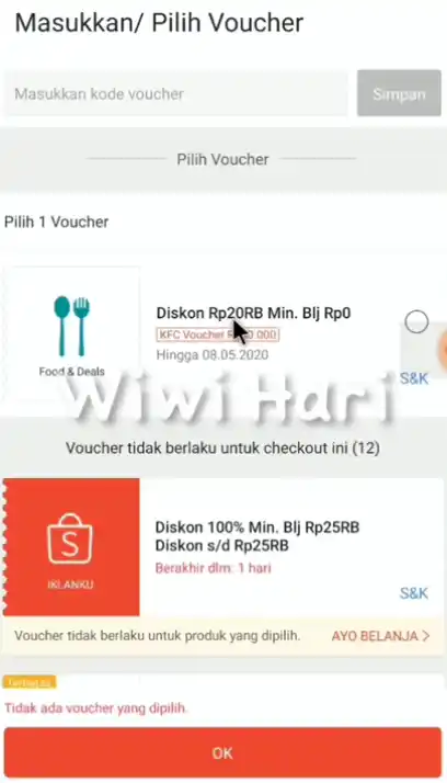 Gunakan Voucher