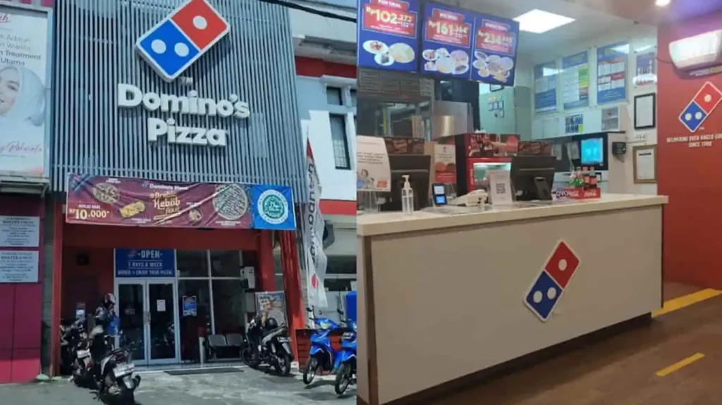 Cara Order Domino Pizza di Kaunter