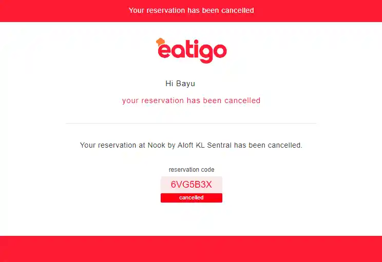 Cara Cancel Reservasi Eatigo Lewat Email Aplikasi dan Website