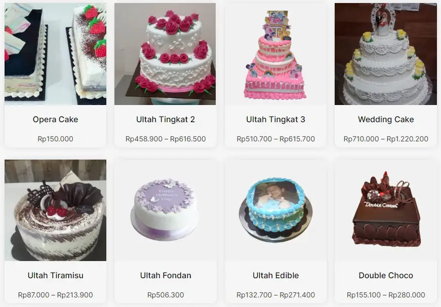 Harga Kue Ulang Tahun