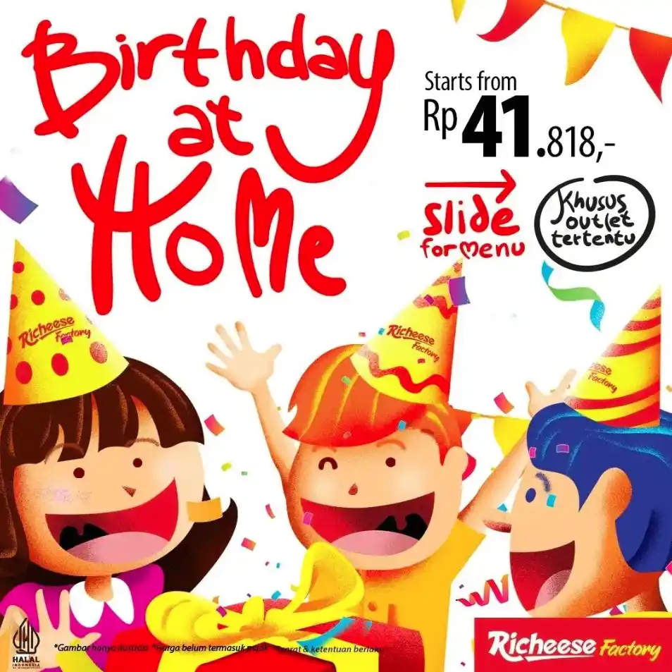 Paket Birthday at Home RiCheese Factory