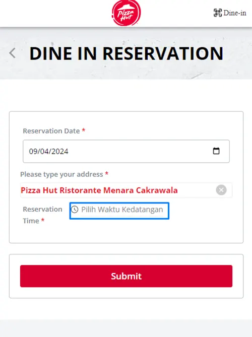 Tentukan Waktu Kedatangan Reservasi